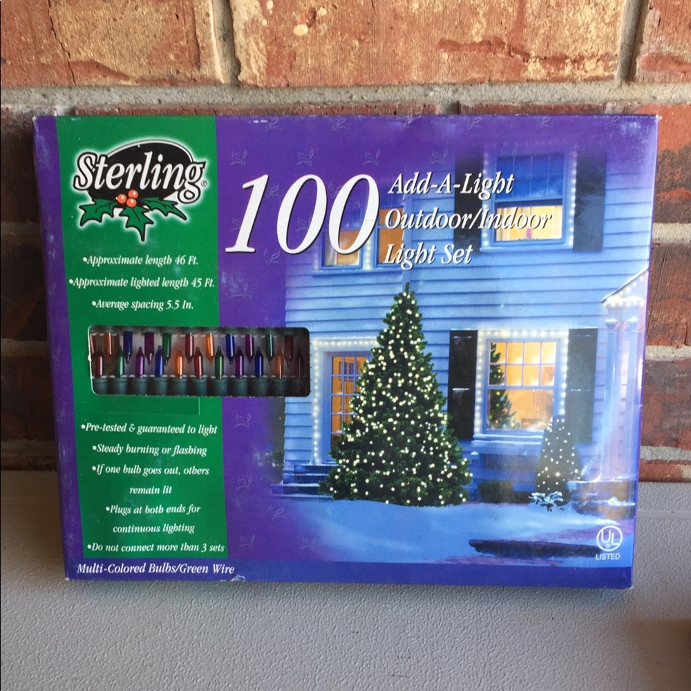 Sterling 100 Christmas Lights "add a light”